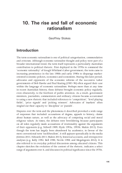economic rationalism - ANU Press