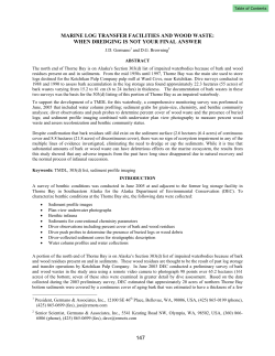 marine log transfer facilities and wood waste: when dredging is not