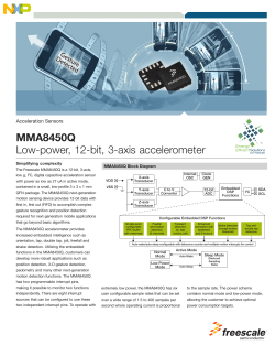 MMA8450Q Low-power, 12-bit, 3