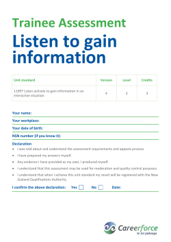 Listen to gain information