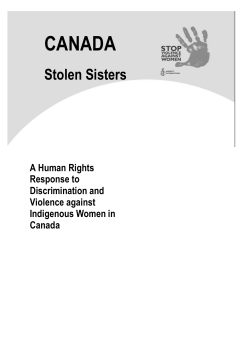 Stolen Sisters - Amnesty International Canada