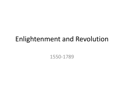Enlightenment and Revolution