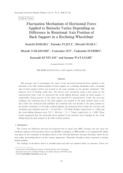Fluctuation Mechanism of Horizontal Force Applied to Buttocks