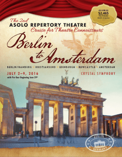 Amsterdam Berlin - Asolo Repertory Theatre