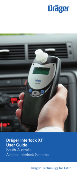 Dr&auml;ger Interlock XT User Guide South Australia Alcohol Interlock