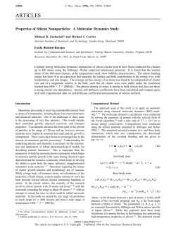 Properties of Silicon Nanoparticles