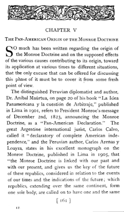 SO much has been written regarding the origin of the Monroe