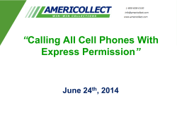 Calling All Cell Phones With Express Permission