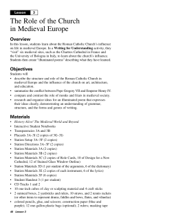 The Role of the Church in Medieval Europe