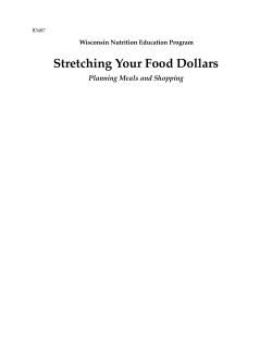 Stretching Your Food Dollars - The Learning Store