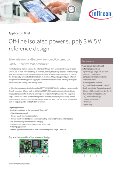 Off-line isolated power supply 3 W 5 V reference design