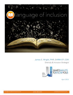 James E. Wright, PHR, SHRM-CP, CDR
