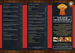 39576 THE NEW WHEATSHEAF CAS Take away Menu DL 6pp