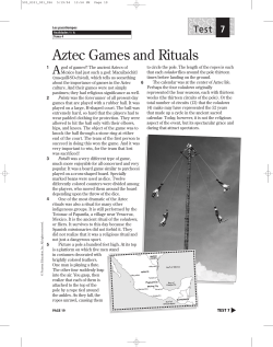 Aztec Games and Rituals