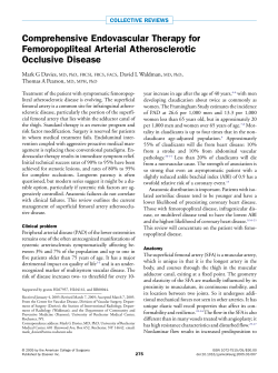Comprehensive Endovascular Therapy for Femoropopliteal Arterial