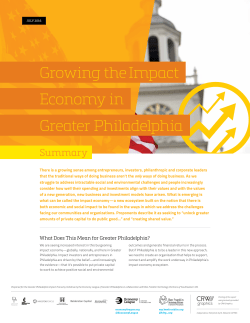 Gr Philadelphia Impact Economy Report Summary