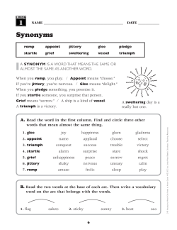 Synonyms - Scholastic