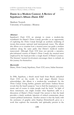 Dante in a Modern Context: A Review of