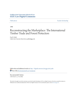 The International Timber Trade and Forest Protection