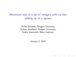Maximum size of a set of integers with no two adding up to a square