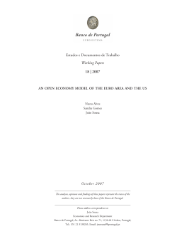 An Open Economy Model of the Euro Area and the US