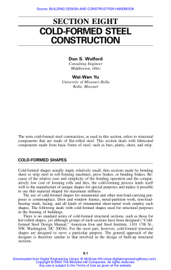 cold-formed steel construction