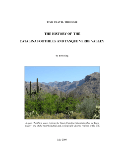foothills history booklet