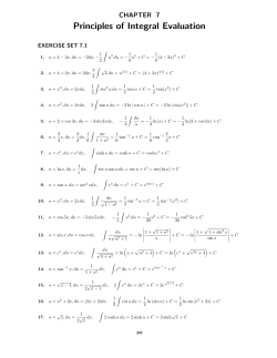 Principles of Integral Evaluation