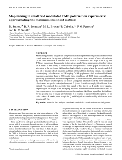 Map making in small field modulated CMB