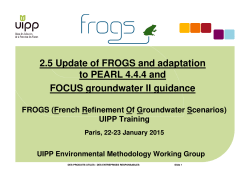 2.5 - FROGS3-updates_Jan2015 - FROGS : French Refinement Of
