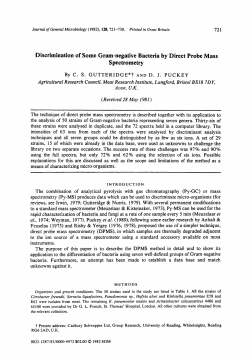 Discrimination of Some Gram-negative Bacteria by