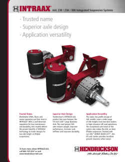 L1066 - INTRAAX AAL 23K / 25K / 30K Integrated Suspension
