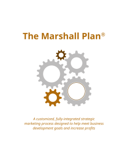 The Marshall Plan - Nancy Marshall Communications