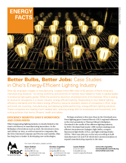 NRDC: Better Bulbs, Better Jobs - Case Studies in Ohio`s Energy