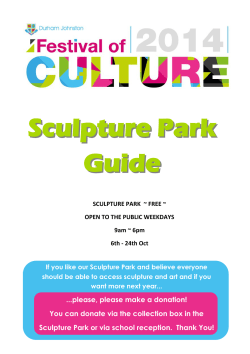 Sculpture Park Guide - Durham Johnston School