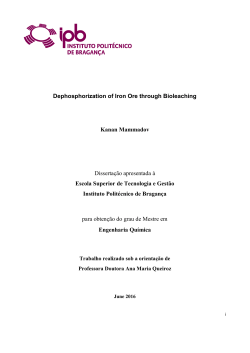 Dephosphorization of Iron Ore through Bioleaching Kanan