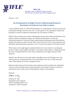 An Examination of Eight Factors Influencing Women`s Retention in