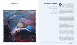 Of Human Carnage - Catamaran Literary Reader