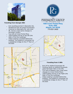 Directions - The Piedmont Group of Atlanta, LLC