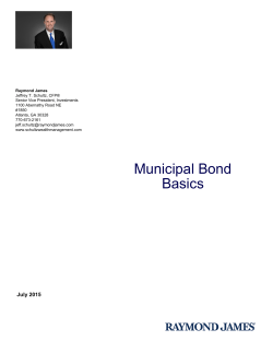 Municipal Bond Basics