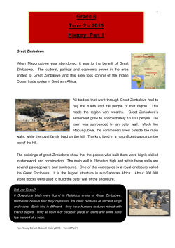 Grade 6 Term 2 &ndash; 2015 History: Part 1