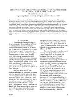DIRECT MONTE CARLO SIMULATIONS OF THERMALLY DRIVEN