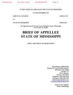 brief of appellee state of mississippi