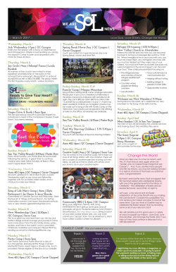 March 2017 News - Song of Life United Methodist Church