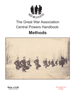 Methods - Great War Association