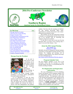 Post Convention Newsletter