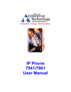 IP Phone 7941/7961 User Manual