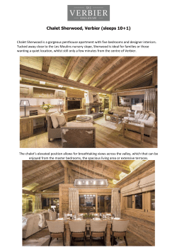 Chalet Sherwood, Verbier (sleeps 10+1)