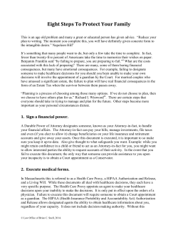 Eight Steps To Protect Your Family