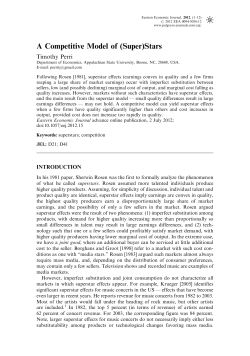 A Competitive Model of (Super)Stars